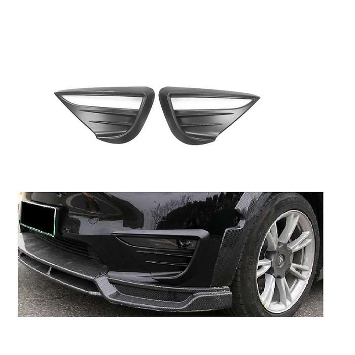 for Model Y 2021-2022 Car Fog Lamp Spoiler Blade Trim Protective Cover Woof Tooth Wind Knife Sticker