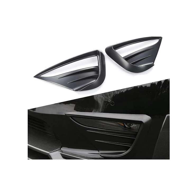 for Model Y 2021-2022 Car Fog Lamp Spoiler Blade Trim Protective Cover Woof Tooth Wind Knife Sticke