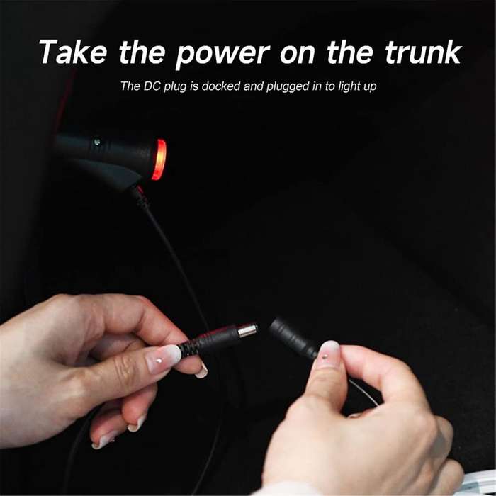 for Model Y 2021-2023 Car Led Light Strip Flexible Rear Trunk Waterproof Neon Lights Accessories (wh
