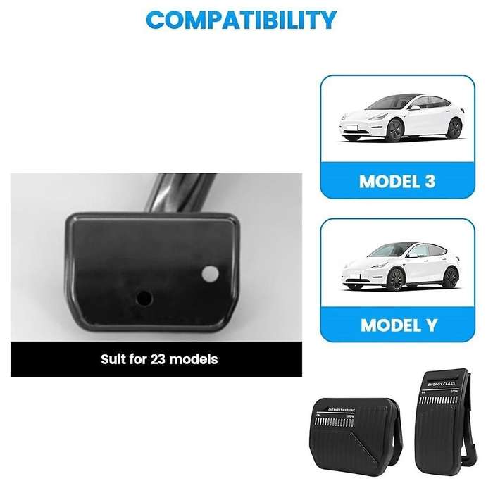 for Model Y Model 3 2023 Pedal Covers, Gas Pedal Brake Pedal Accelerator Pedal Cover Accessories (Bl