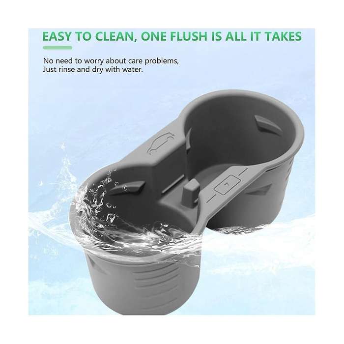 for Model Y Model 3 2021-2023 Center Console Cup Holder Insert, Anti- Limit Water Cup Holder Accesso