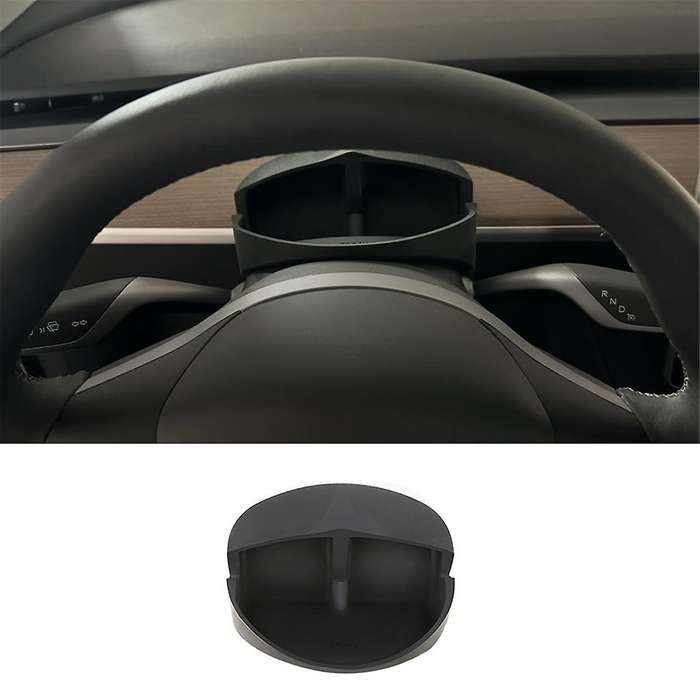 for Model Y Model 3 Car Steering Wheel Organizers Phone Holder Hud Display Mount Sunglasses Storage