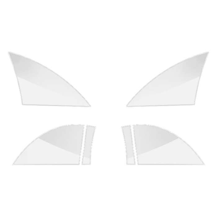 for Model Y Rear Door Triangle Protective Film Car Rear Door Corner Anti-scratch Decorative Sticker