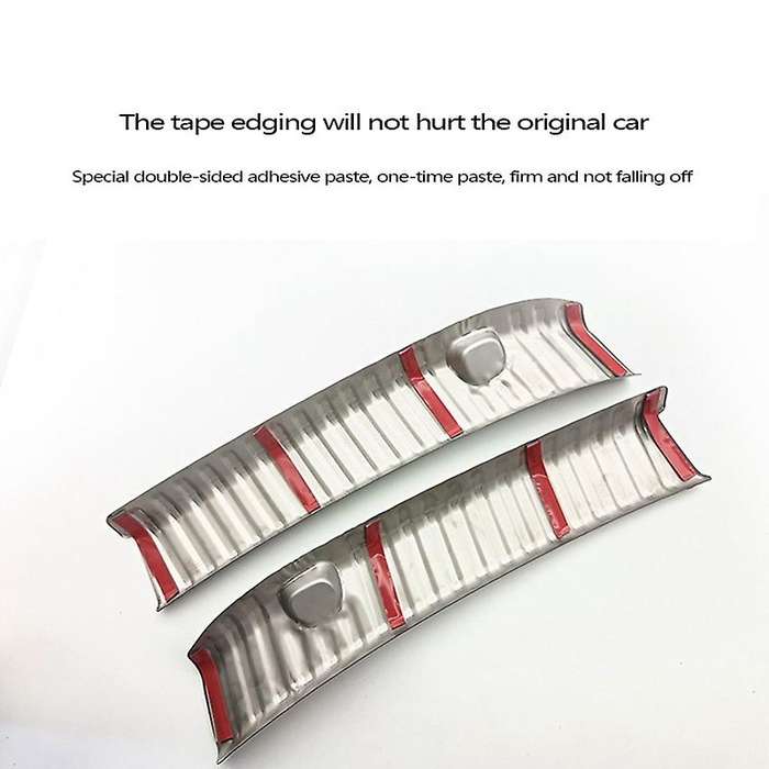 for Model Y Trunk Guard Prevent Plate Pedal Cover Trim Auto Anti-Scratch Protection Stainless Carbon