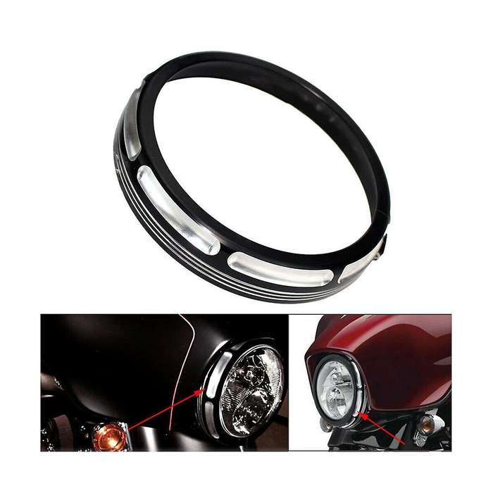 for Motorbike Conversion Head Light Lamp Cover 7 Inch Lamp Cover Head Light Lamp Trim Cover Trim Co