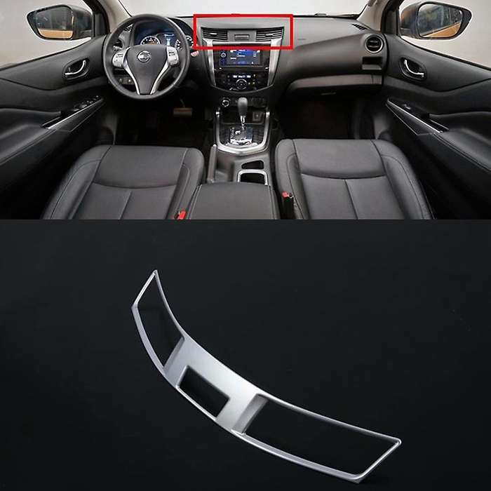 for Navara Np300 2016-2021 Car Control Conditioning Outlet Vent Frame Cover Trim Sticker Accessorie