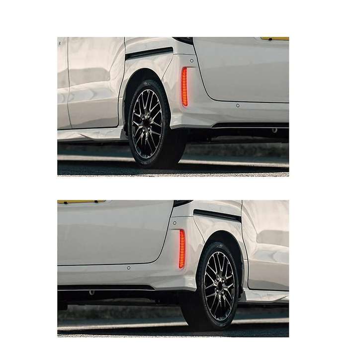 for NBOX 2023-2024 Car LED Rear Bumper Light Rear Fog Lamp Parking Warning Light Reflector Taillight