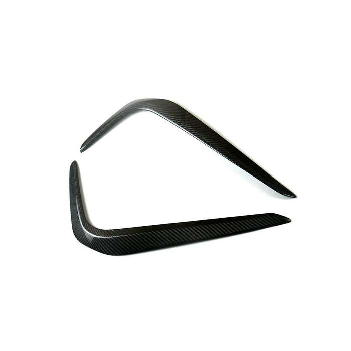 for New 5 Series G30 G38 Front Fog Light Trim Front Bar Upper Wrap Angle Wind Knife Carbon Fibre