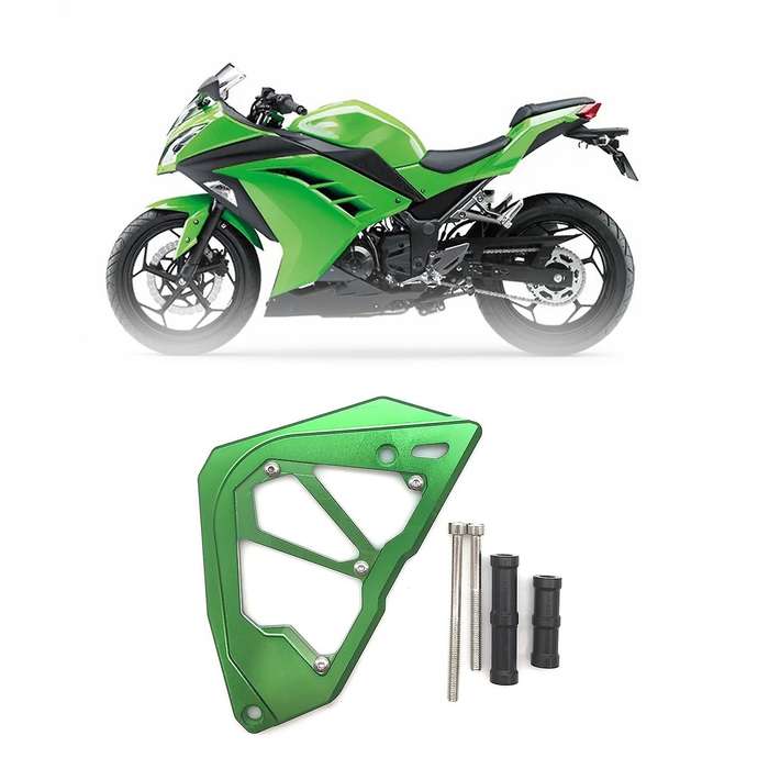 for Ninja250 Ninja300 Z250 Z300 2013-2017 Front Sprocket Chain Guard Cover Left Side Engine Cover Gr