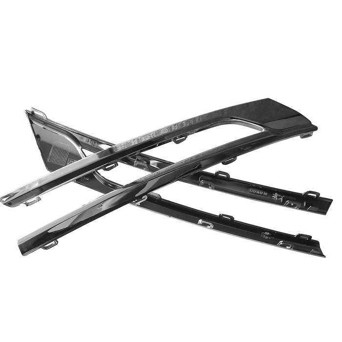 for Opel 2015-2020 Chrome Upper Front Center Grille Grill Moulding Strips Cover Trim Replacement