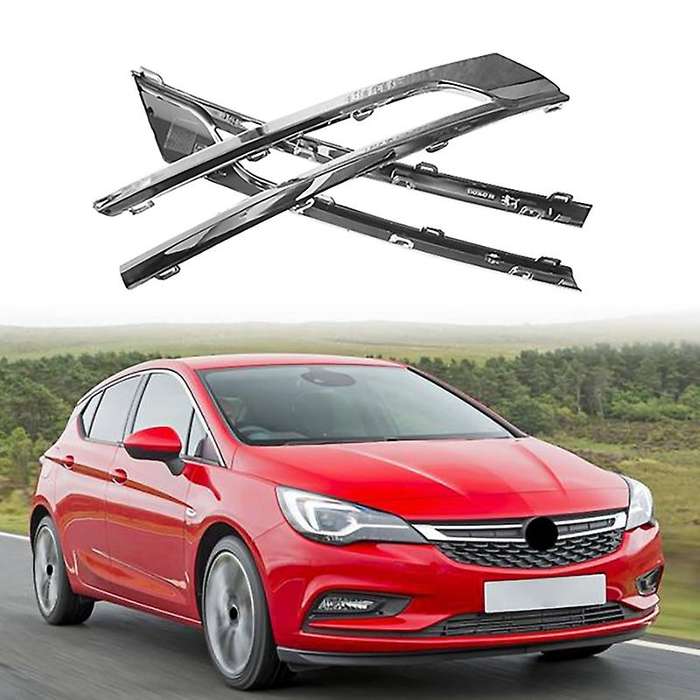 for Opel 2015-2020 Chrome Upper Front Center Grille Grill Moulding Strips Cover Trim Replacement Rig