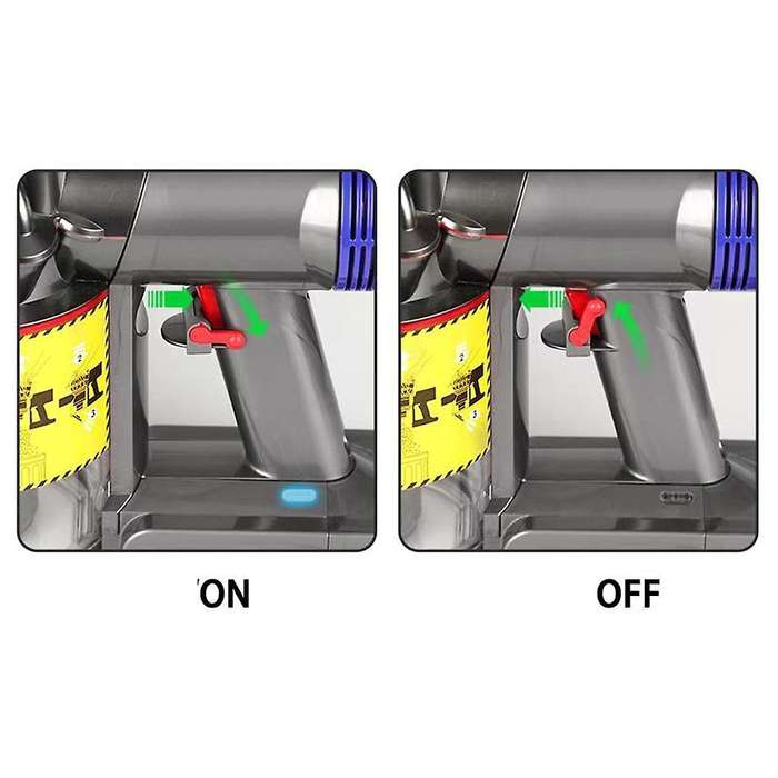 Trigger Lock and Flexible Extension Hose Compatible for Dyson V7 Gray