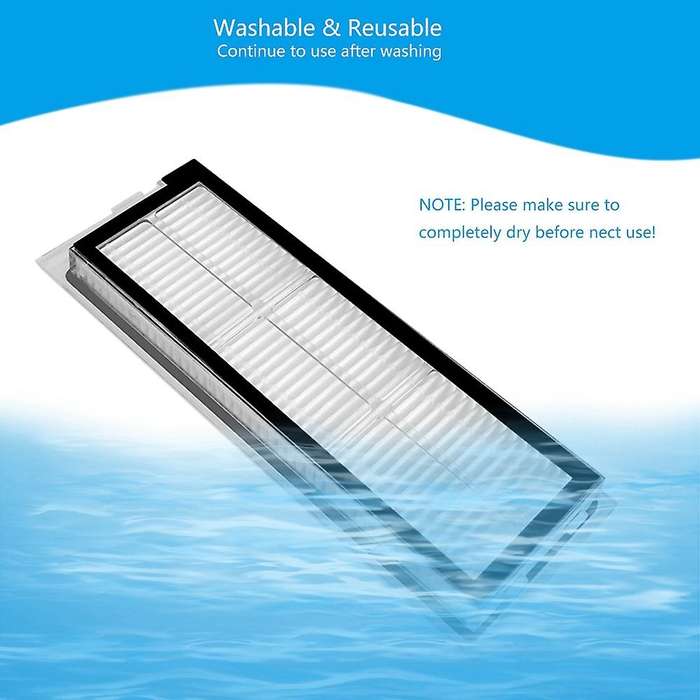 6pcs Filter Mop Cloth for 360 X90 X95 Robotic Vacuum Cleaner Parts