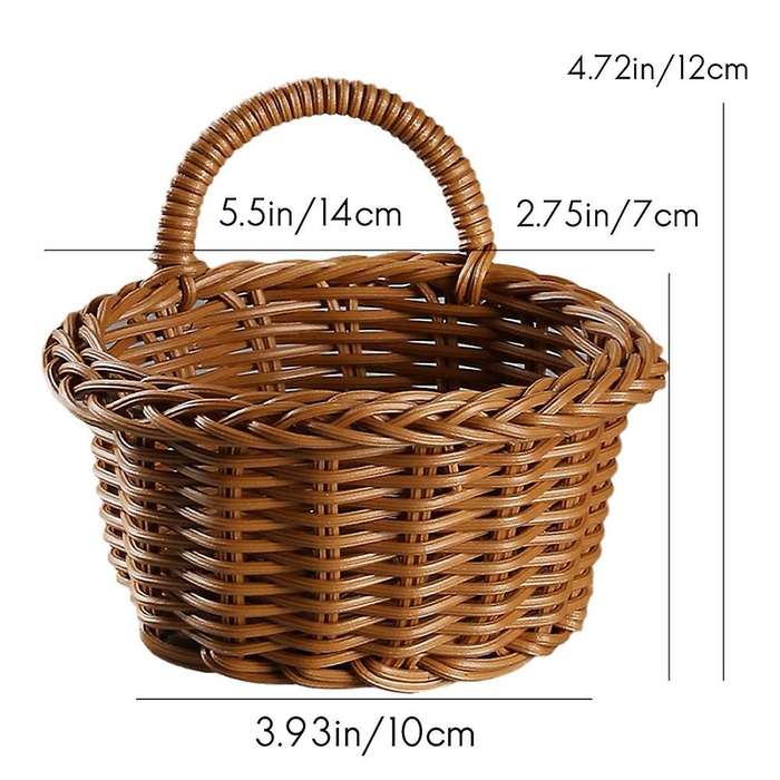 Hanging Woven Rattan Baskets for Planters Garden Decoration Storage