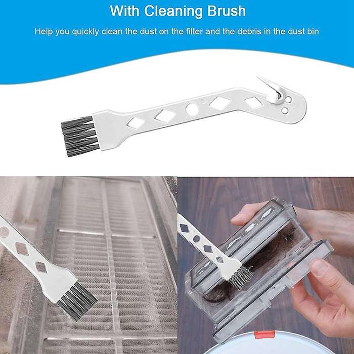 6 Pack Filter with Cleaning Tool for Xiaomi Roborock S7 / T7s Plus