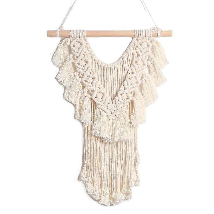 Macrame Wall Hanging Hand-woven Tapestry for Wedding Home Bedroom
