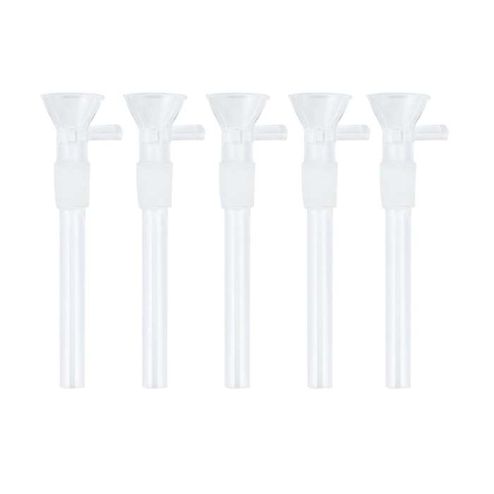 5pcs Glass Clear Bowl Holder Transparent Glass Funnel Bowl Holder