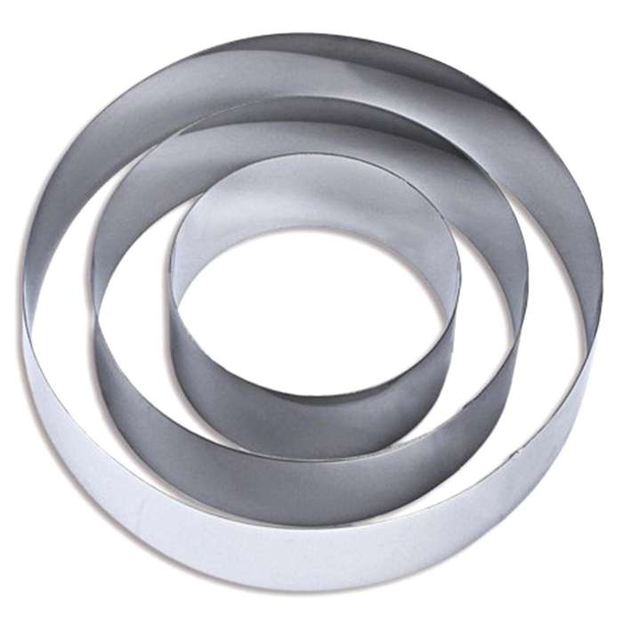 4/6/8 Inch Cake Mold Stainless Steel Baking Tool Set Muffin Ring Diy