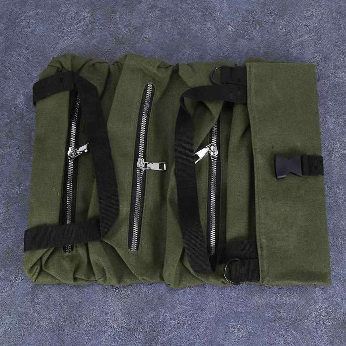 Multi-purpose Tool Wrench Roll Pouch Hanging Tool Zipper Carrier Tote
