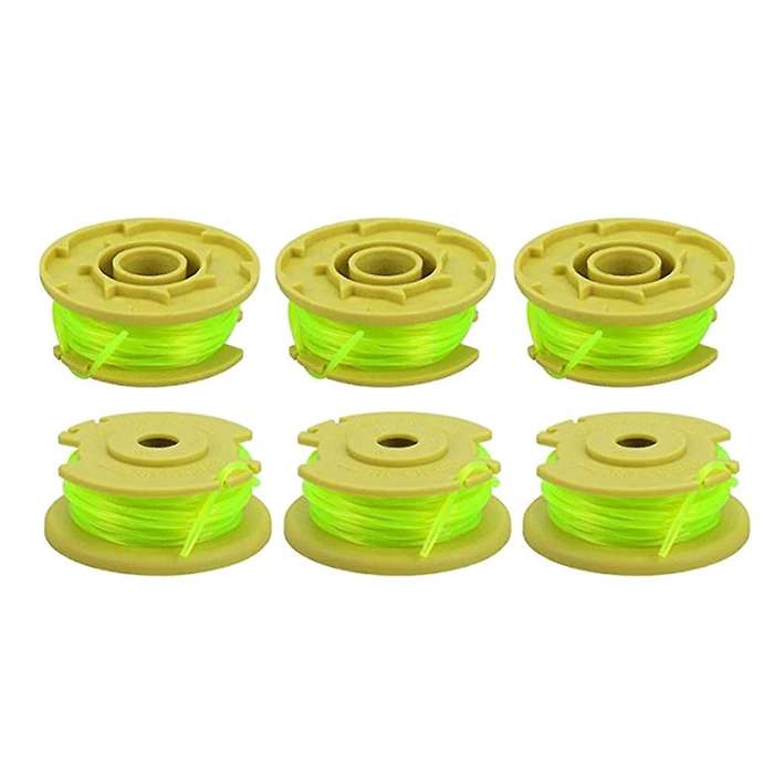 6pack Ac80rl3 Spool Line for Ryobi One Plus 18v 24v 40v Trimmers