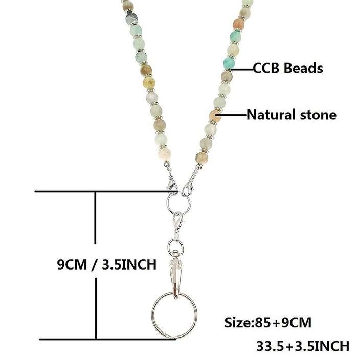Lanyards for Id Badges, with Glasses Chain Rubber Stoppers,for Keys A