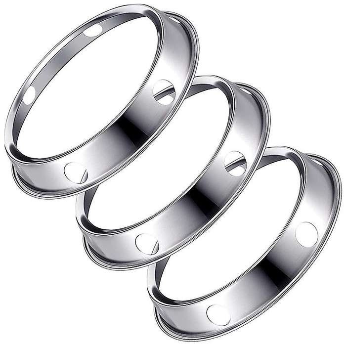 3 Packs 7 1/3-inch Wok Ring, Stainless Steel Wok Rack Wok Stand