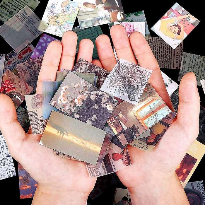 800 Pcs Scrapbooking Material Paper Scenery, for Scrapbooking