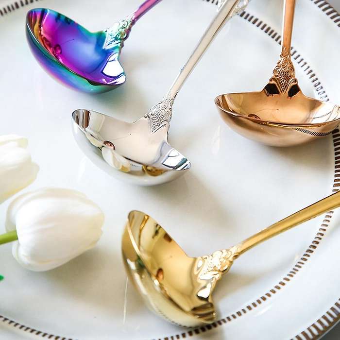 Stainless Steel Spoon, for Stirring, Mirror Finished Soup Spoon,b