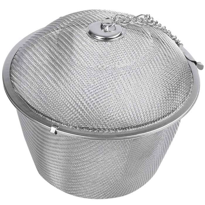 Stainless Steel Twist Lock Mesh Tea Ball Tea Infuser with Hook Chain