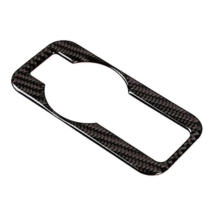 Soft Carbon Fiber Headlight Switch Frame Cover for Touareg 2011-2018