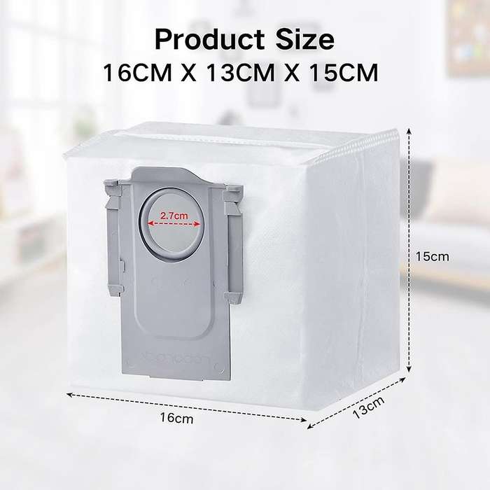 Dust Bag for Roborock Q5+ S7 Maxv Ultra Robot Vacuum ,(4pcs)