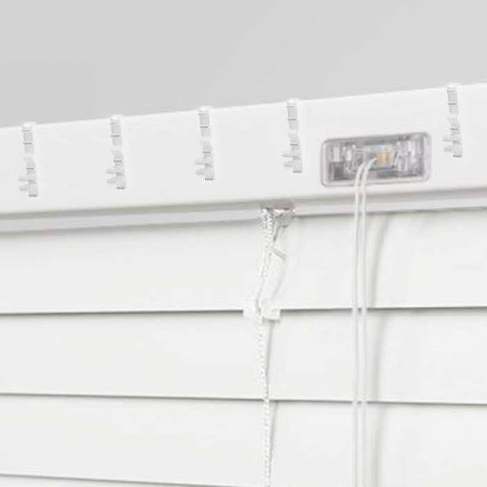 40pcs 2.12inch Clear Plastic Valance Retainer Clips for Blind Valance