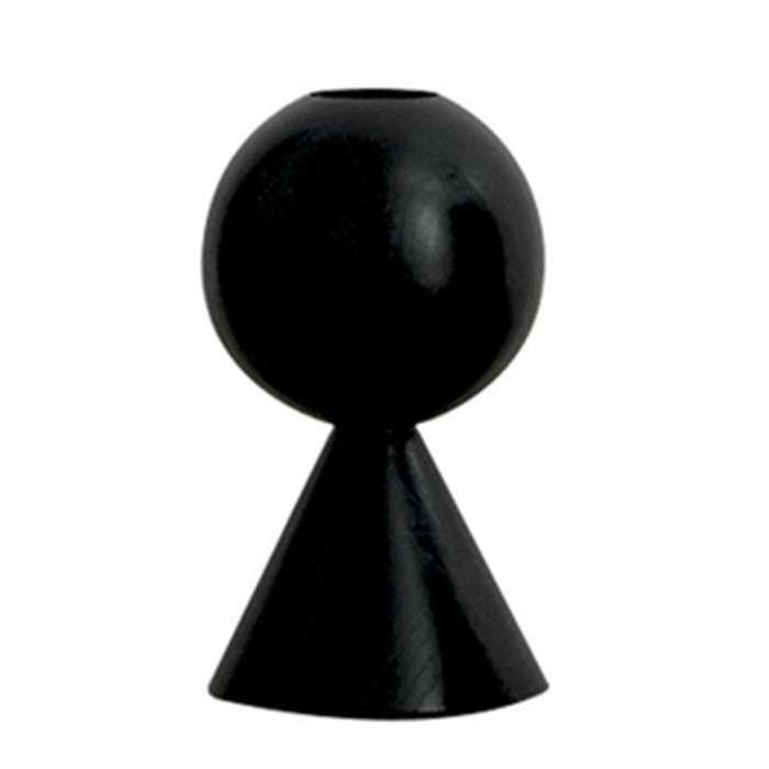 Wooden Candle Holder Black Simple Modern Creative Art Candlestick,e