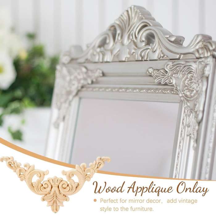 Wood Appliques Onlays Decor Diy for Mirror Bed Door Furniture