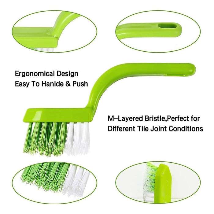 Grout,(5 In 1)grout Cleaner Brush,tile Joint Scrub Brush with Handle