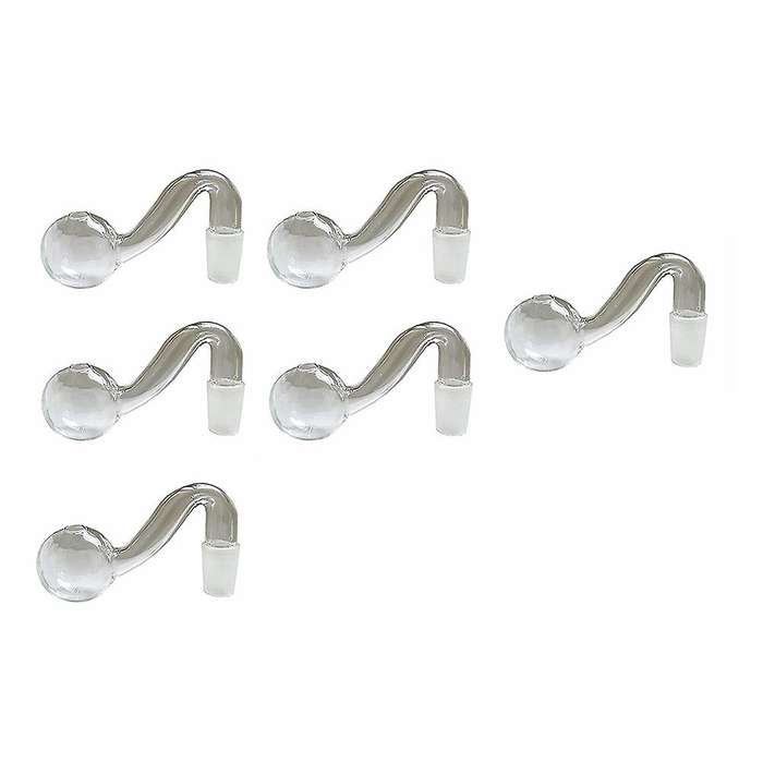6 Pcs Hand-made Oil Lamp Burners,glass Funnel (14 Mm/ 0.56 Inch)