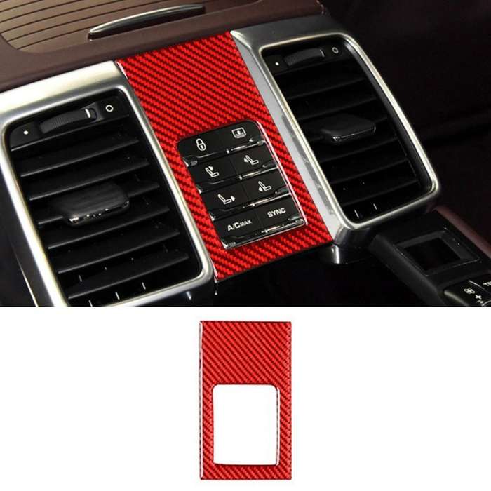 Car Rear Seat Adjustment Panel Sticker Trim for Panamera 2010-2016 B