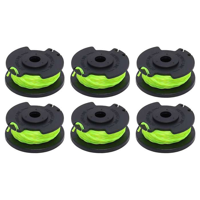 6 Pack Rac143 String Trimmer Replacement Spool Line for Ryobi 36v