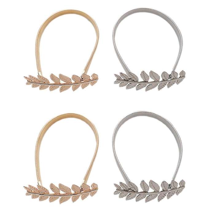4 Pack Curtain Tiebacks,simple Leaves Curtain Clip Spring Soft Tie