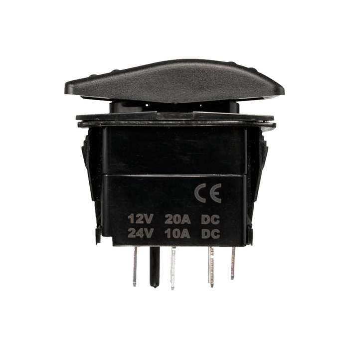 2x 12v 20a Winch In Winch Out On-off-on Rocker Switch 7 Pin Led Green