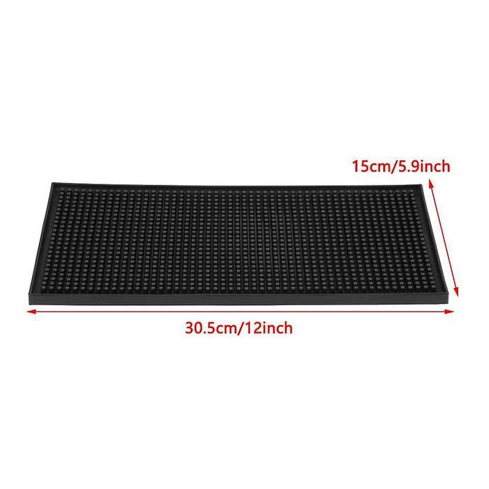 Rubber Bar Mat Heavy Duty Home Bar Mats Set Waterproof Small