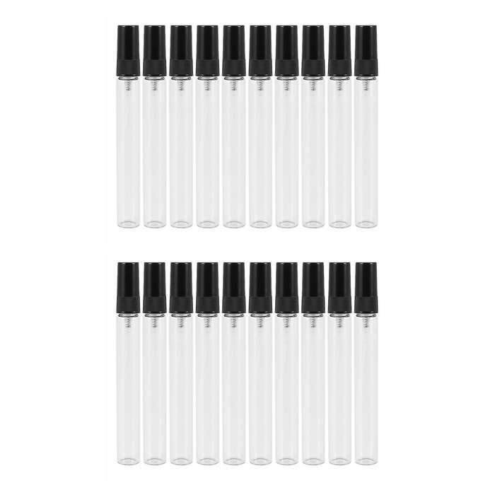20pcs Mini Portable Glass Perfume Bottle Travel Size (10ml)
