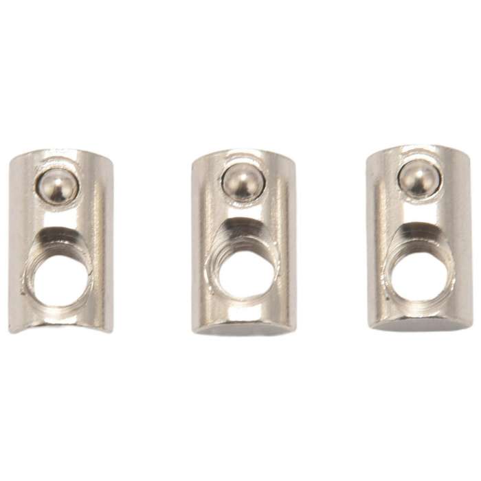 25 Pack 2020 Series M5 T Slot Nuts Roll-in Spring Ball with 6mm Slot