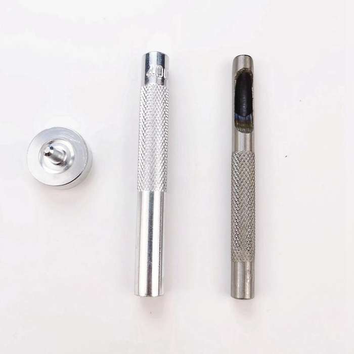 400pc 6mm 10 Colors Metal Eyelets Prong Snap Button Grommets Kit