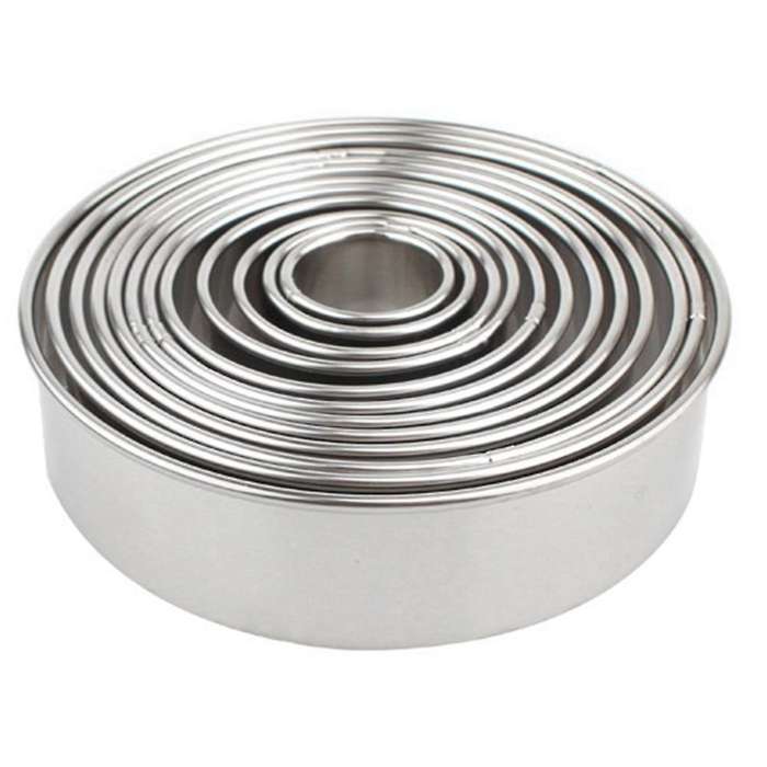 Round Cake Mould Rolling Mousse Ring Fondant Donut Biscuit Mould