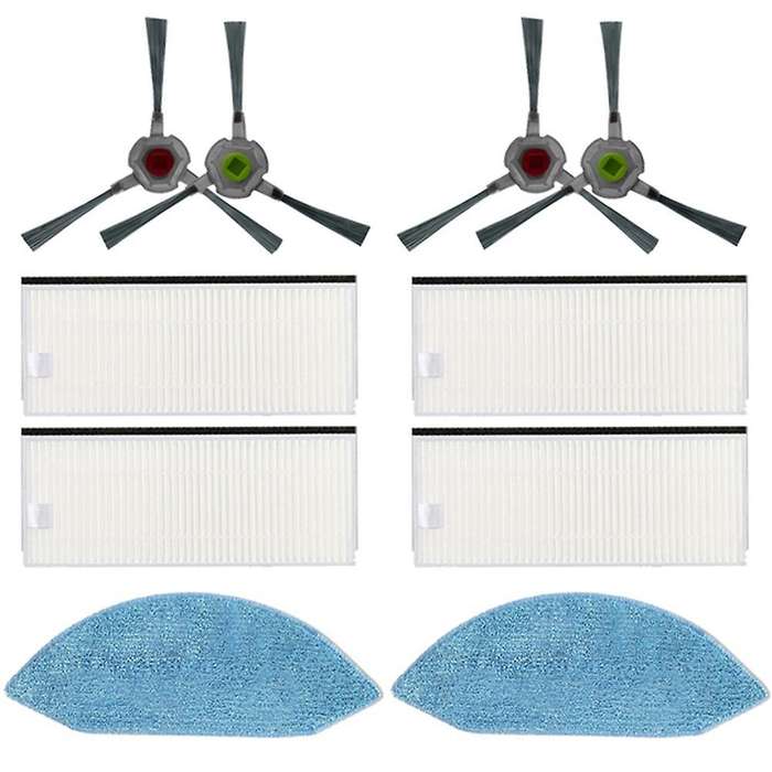 Replacement Side Brush Hepa Filter Mop Cloth for Ecovacs U2 Dgn22