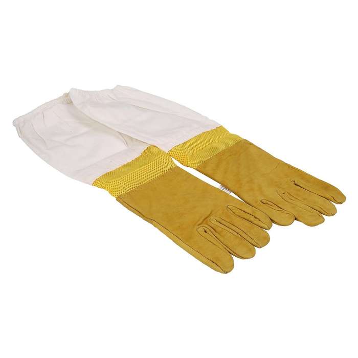A Pair Protective Beekeeping Gloves Goatskin Beekeeping Equipment