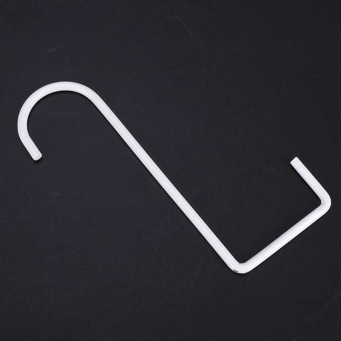 Patio White Powder Coated Steel Fence Hooks for Hanging Plants