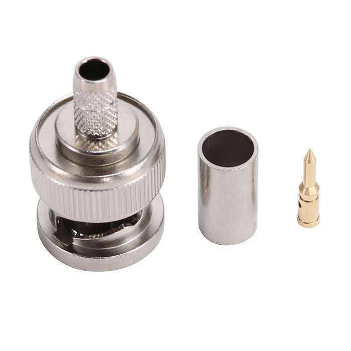 Rf Connector Bnc-j-3 Bnc-1.5 Male Head 50 Ohm Pure Copper