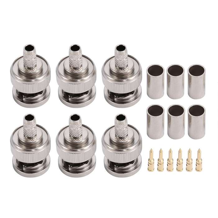 Rf Connector Bnc-j-3 Bnc-1.5 Male Head 50 Ohm Pure Copper